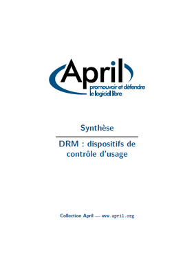 AprilSynthèseDRM